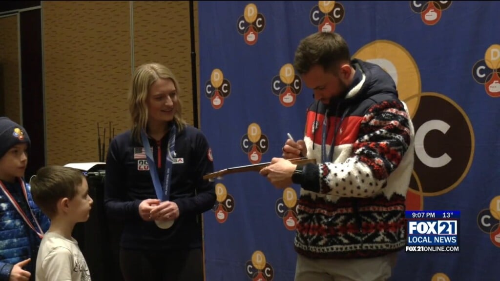 Hundreds Celebrate Silver Medalists Cory And Korey