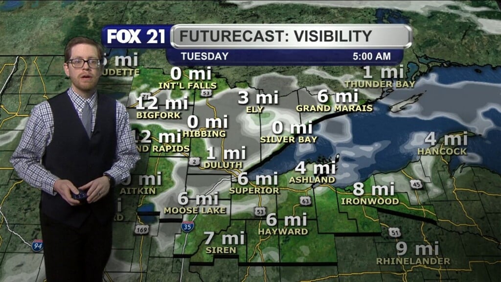 Monday Evening Northland Forecast