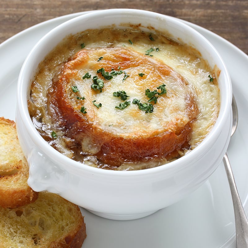 French Onion Gratin Soup