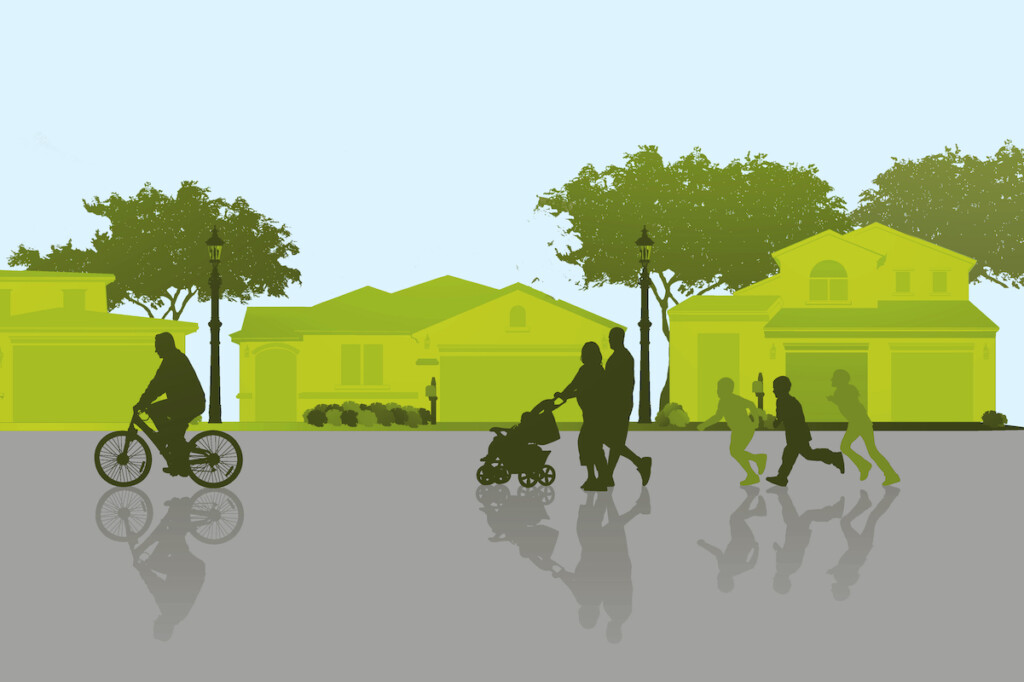 Isolated Neighborhood Scene