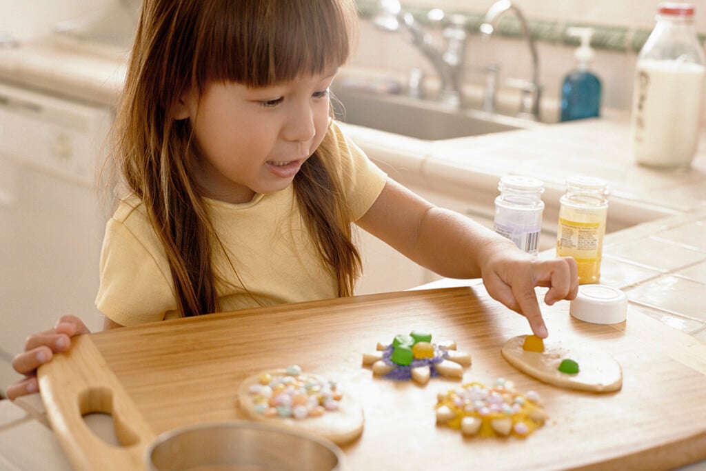 Girl Decorating Cookies