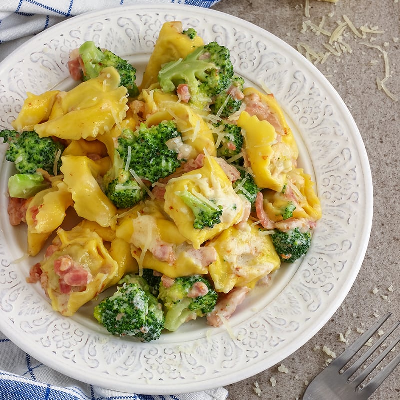 Broccoli Tortellini With Bacon