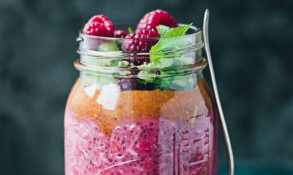 Chia Raspberry Pudding Low 2