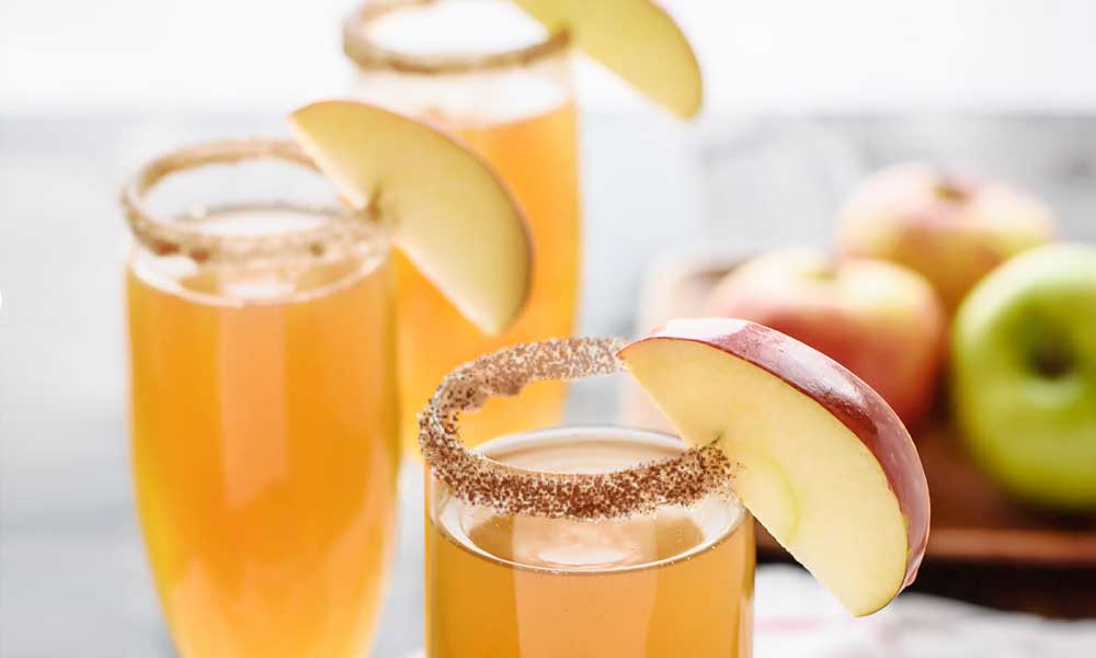01. Apple Cider Champagne Cocktails Recipe