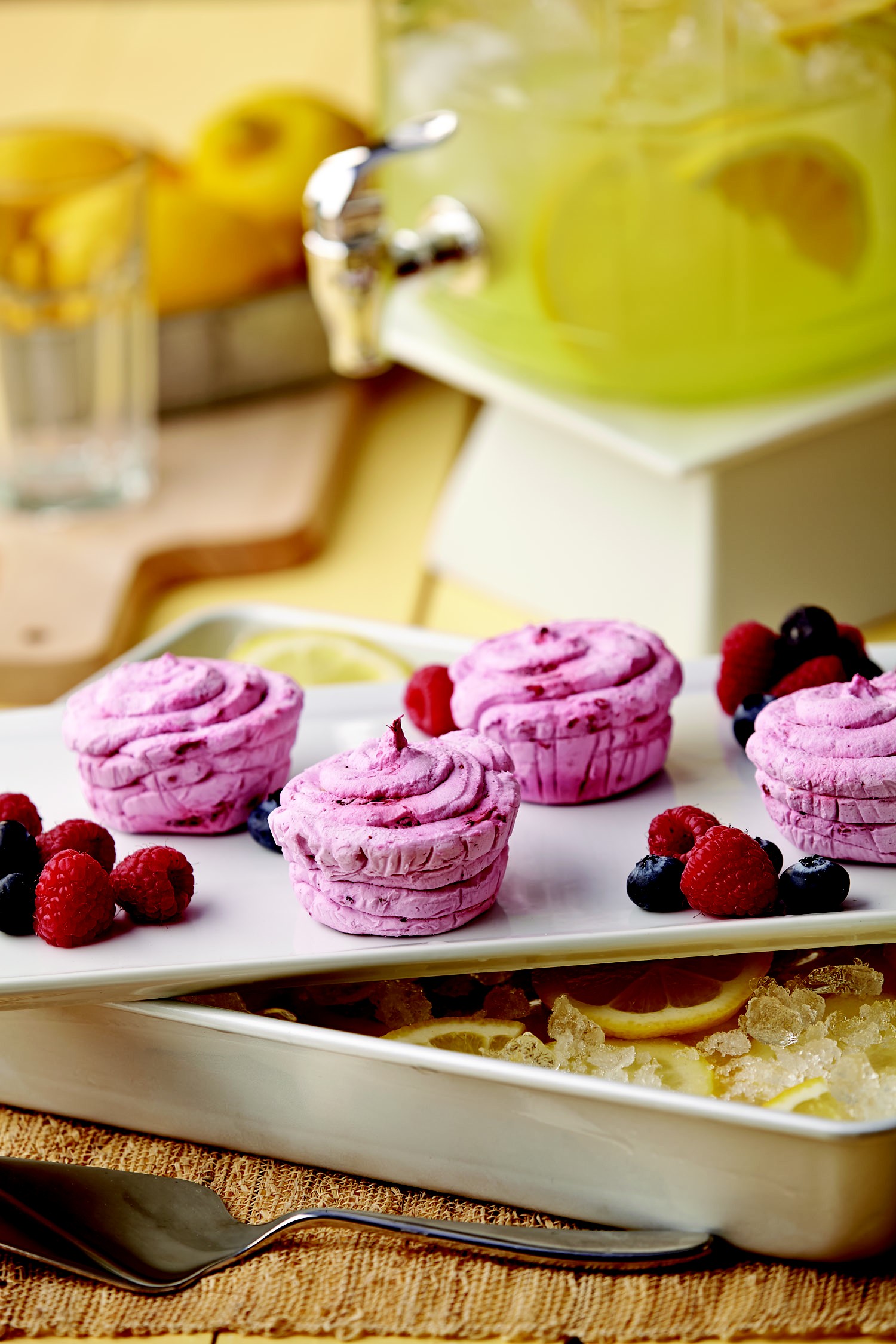 Mixed Berry and Lemon Mini Icebox Cakes