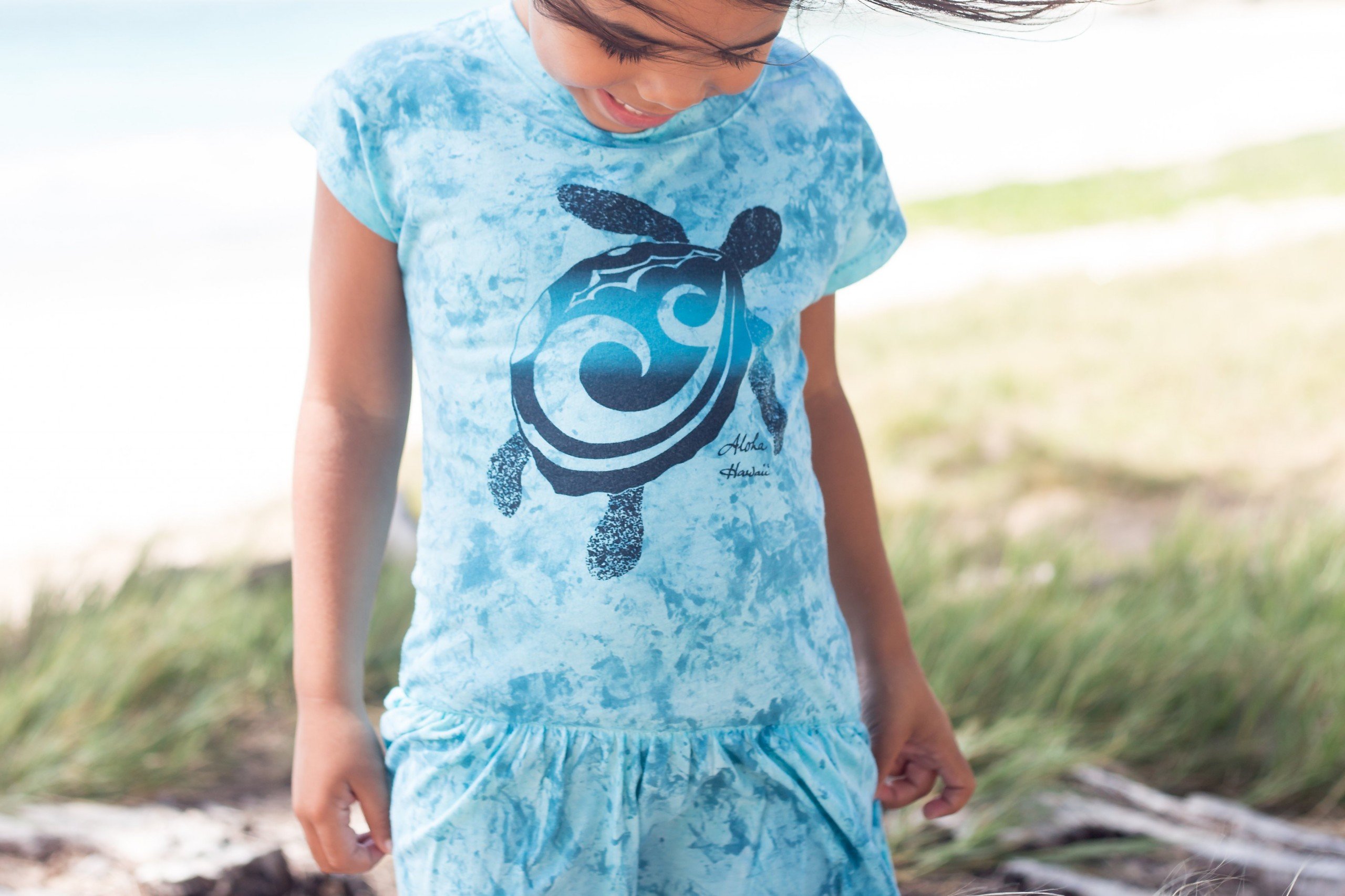 Hawaiian Drift girls' sundress