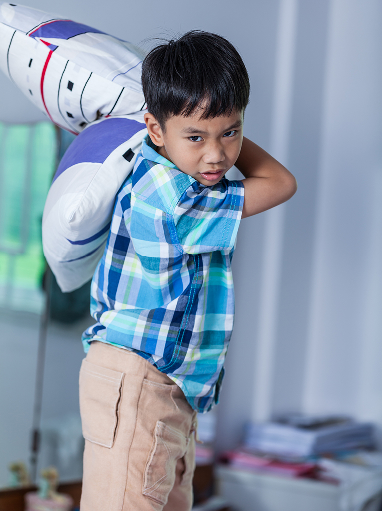 tantrum boy pillow