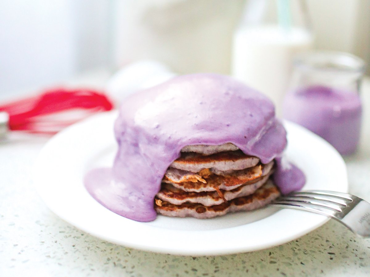 Purple pancakes deals