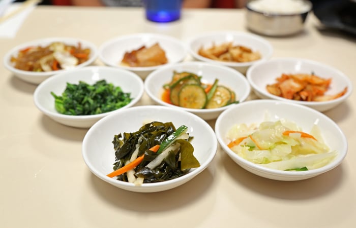 Banchan! The side dishes are generous. 
