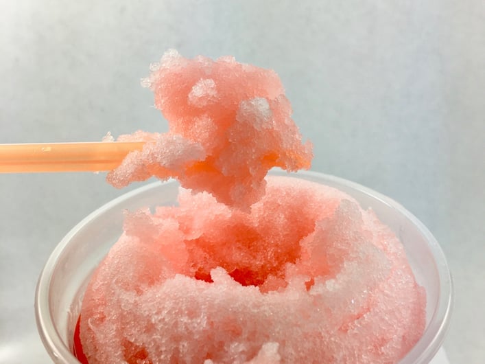7-Eleven Li Hing Mui Slurpee scooped out