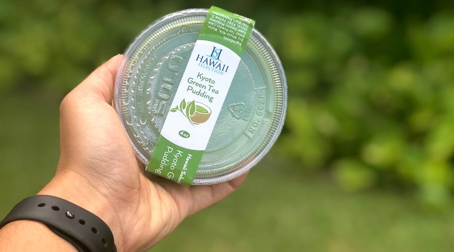 Kyoto green tea pudding