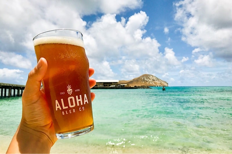 The Makai Pier Gose is brewed with seawater collected right here in Waimanalo.