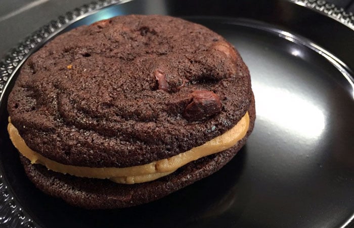 This sandwich is much like a whoopee pie, but slightly more gourmet.