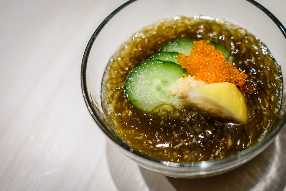 Aki's mozuku seaweed dish
