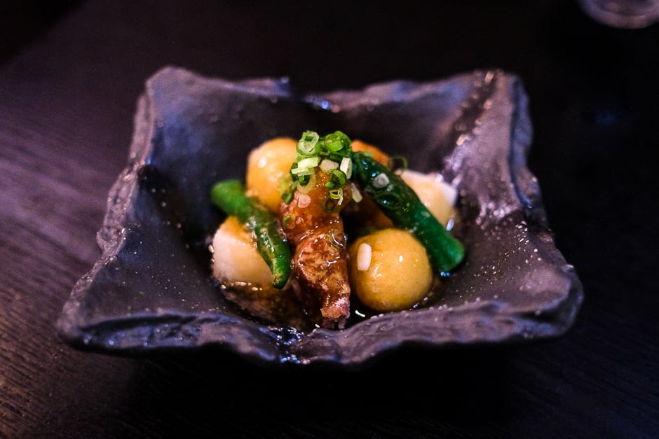 Fried pork and potato balls