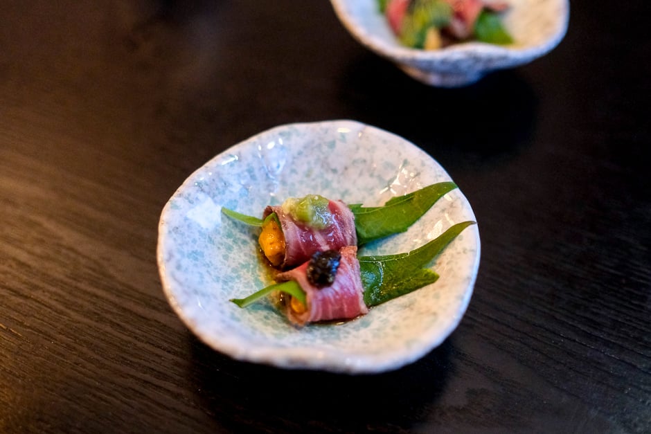 Beef Tataki with Hokkaido Uni 