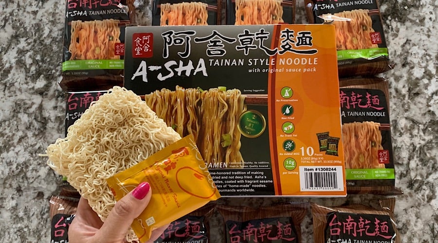 What I found at Costco: Taiwan's A-sha Tainan-style Noodles