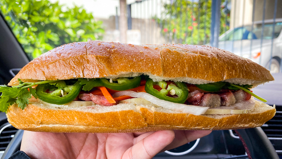 bella banh mi saigon special sandwich