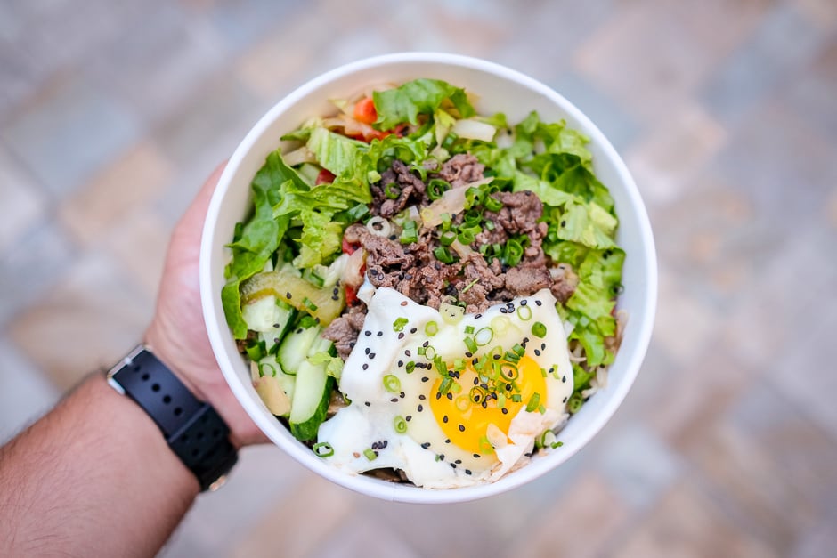 Bibimbap with waygu bulgogi beef