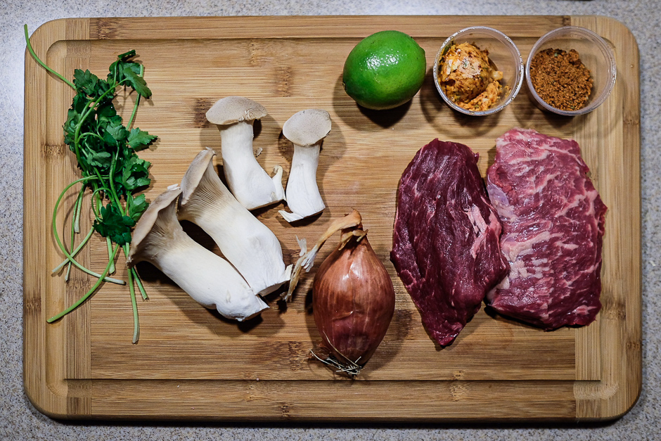 ingredients on a cutting board