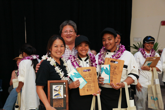 Campbell High School took home first place in the ahi poke bowl contest. 