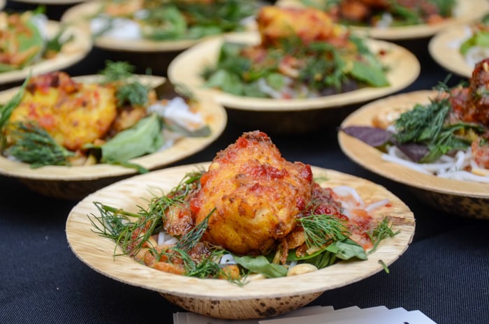 Pig and the Lady Cha Pig & the Lady's Ca La Vong, fried basa with tumeric and dill over vermicelli. Photo by Thomas Obungen
