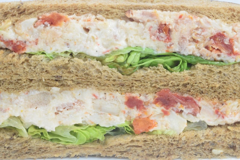 Craft Chicken BLT Salad Sandwich Layers