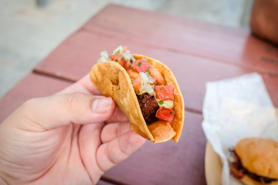 Chorizo fried taco