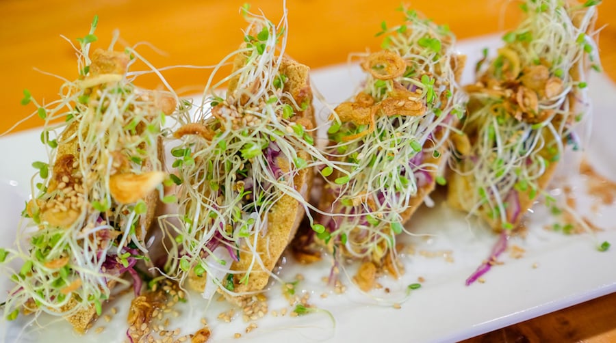 Crispy tofu at Rangoon Burmese Kitchen
