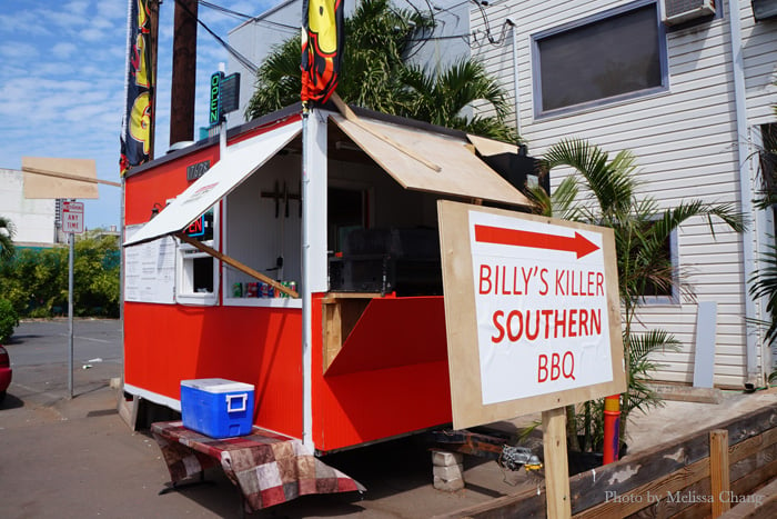 Billy's Killer Southern BBQ is located in front of 1024 Queen St.