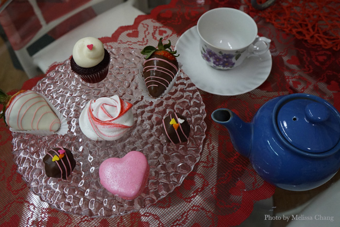 You can get a platter of sweets and a pot of tea for $15.