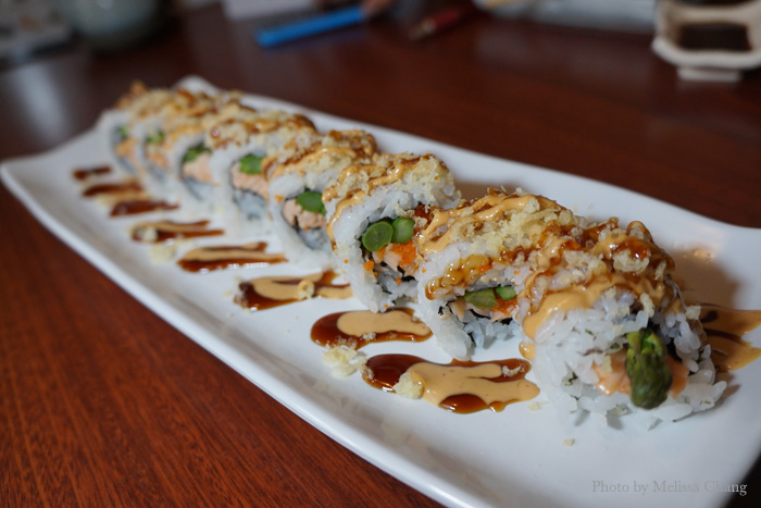Ginza Sushi's aloha roll, $12.95.