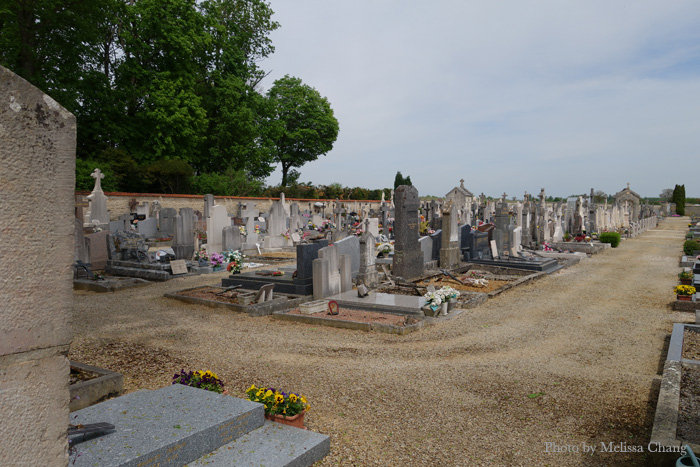 Cemetery in Meursault.