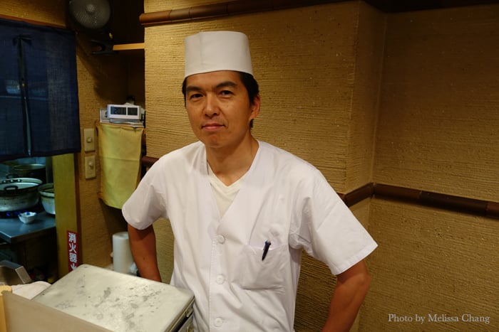 Chef Takashi Izawa at O Sakana Shokudo in Asagaya.