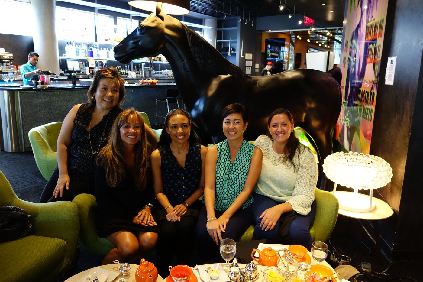 At low tea with Michele Henry Sorensen and the ladies of Lanakila Pacific.