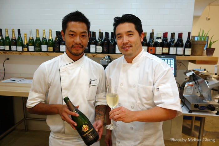 Chef Masa, left, and Justin Mizufuka.