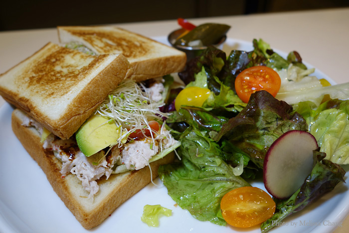 Smoked ahi sandwich with salad and pickled vegetables, $13. (Grab-and-go is $6.95.)