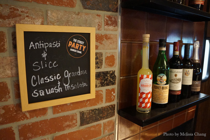 Each restaurant will have a designated sample on a blackboard near their order counter.