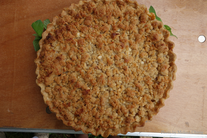 Second place: Gingery Mango Pie with Cocnutty Crumb Topping by Cynthia Murakami Pratt.