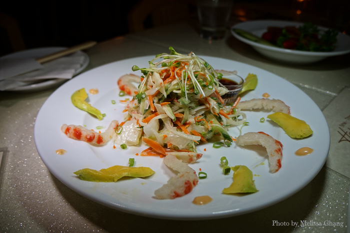 California "shrimp" salad, $12.