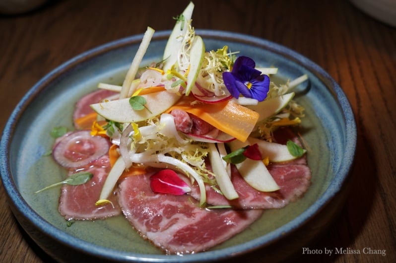 Foreign Concept angus beef striploin tataki