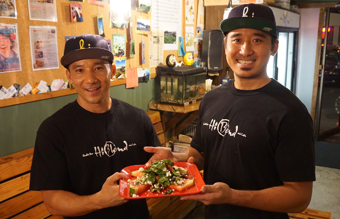 Joey (left) and Miles Sugahara of HiBlend. Missing: Partner Jason Chang.