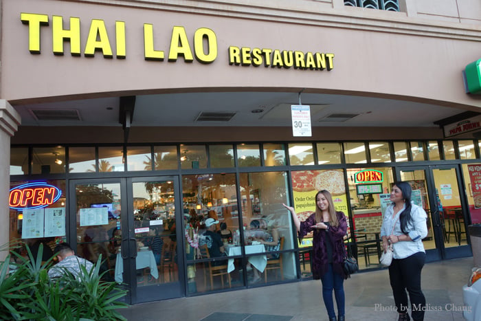 Thai Lao in Halekuai Center. Shown here: Nikki Rae Padilla and Amelia Meyer.