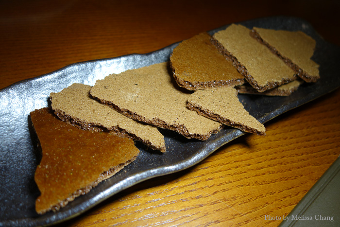 Dehydrated chocolate mousse.