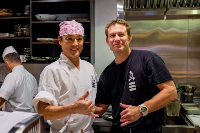 Chef-owner Nobu Misawa and restaurant manager Daniel Neves, both formerly of Sushi Izakaya Gaku, are part of the team behind the new Izakaya Uosan.