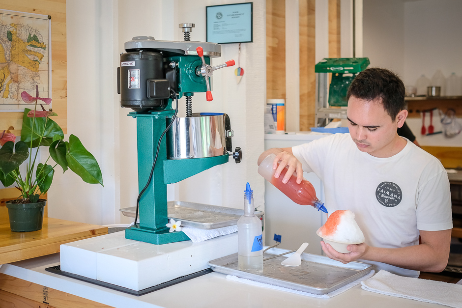 Jake Nowicki of Kaimana Shave Ice