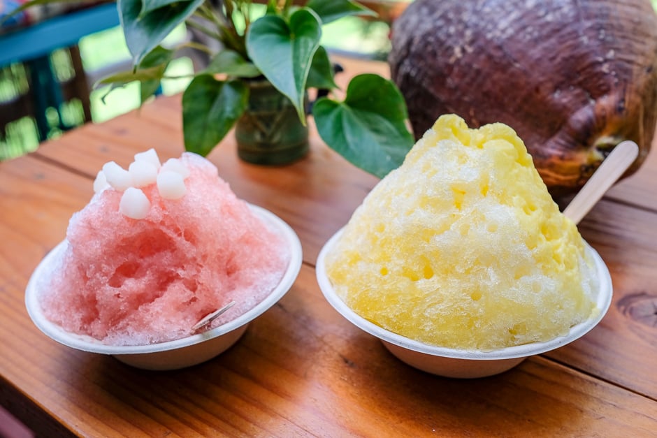 Shave ice at Kaimana Shave Ice