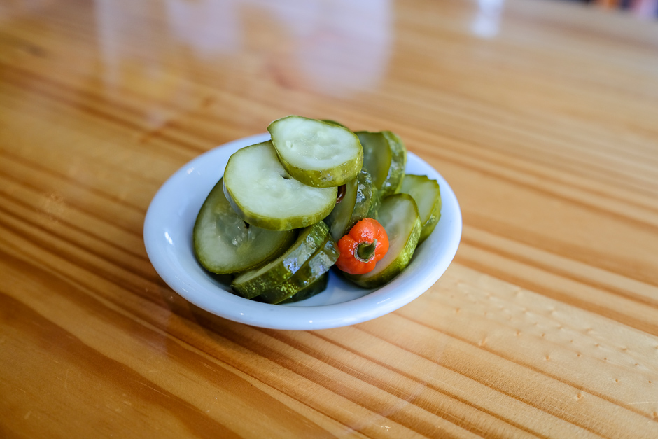 Spicy fire pickles