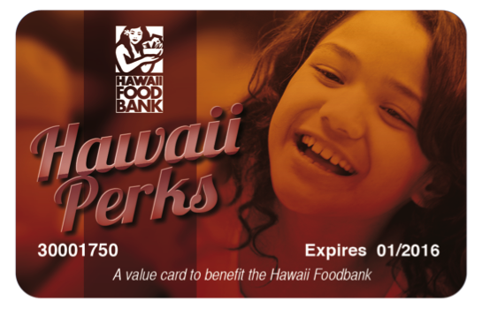 Foodbank Hawaii Perks Card