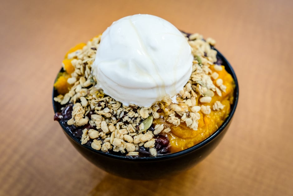Kabocha bingsu $9.95